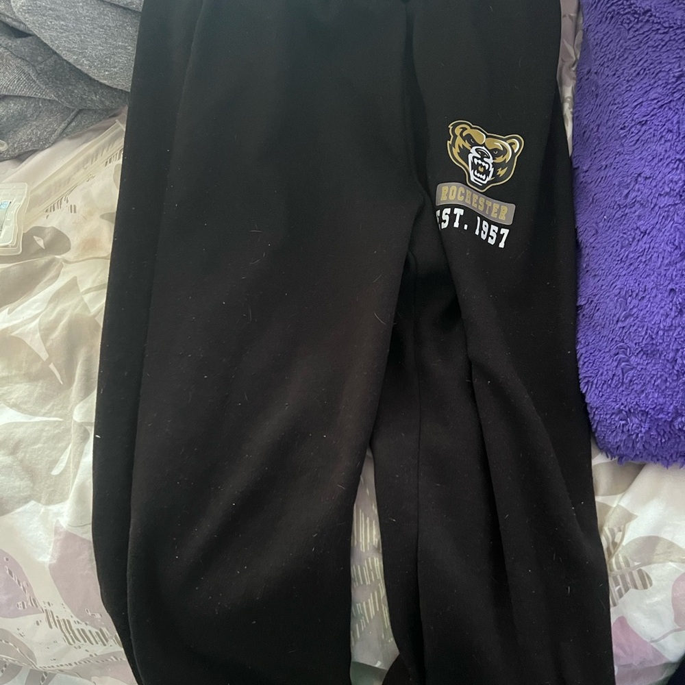 Black Oakland University Pants
